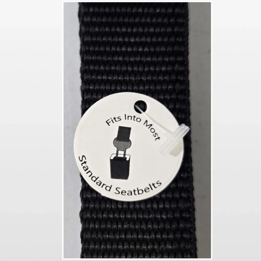 New Pet Dog Seatbelt Restraint Medium Leash Car Safety Black Silver Removable NW